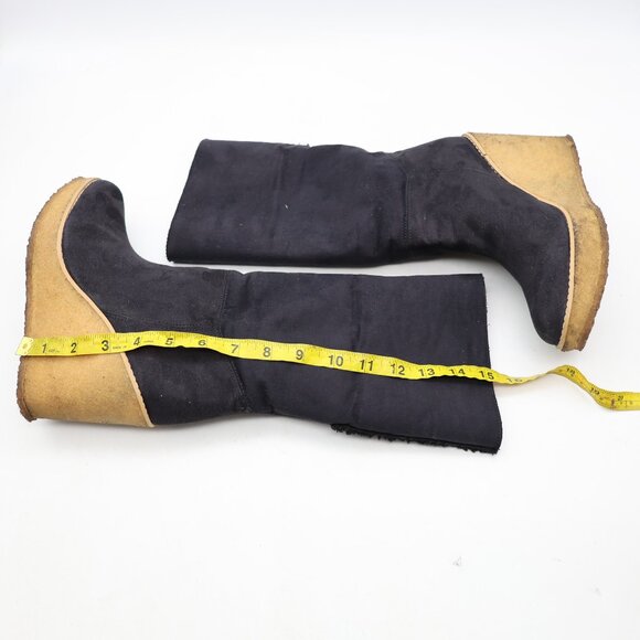 Stella McCartney Knee Wedge Boots Womens EU Size 39 Pull On Shoes - Picture 6 of 16